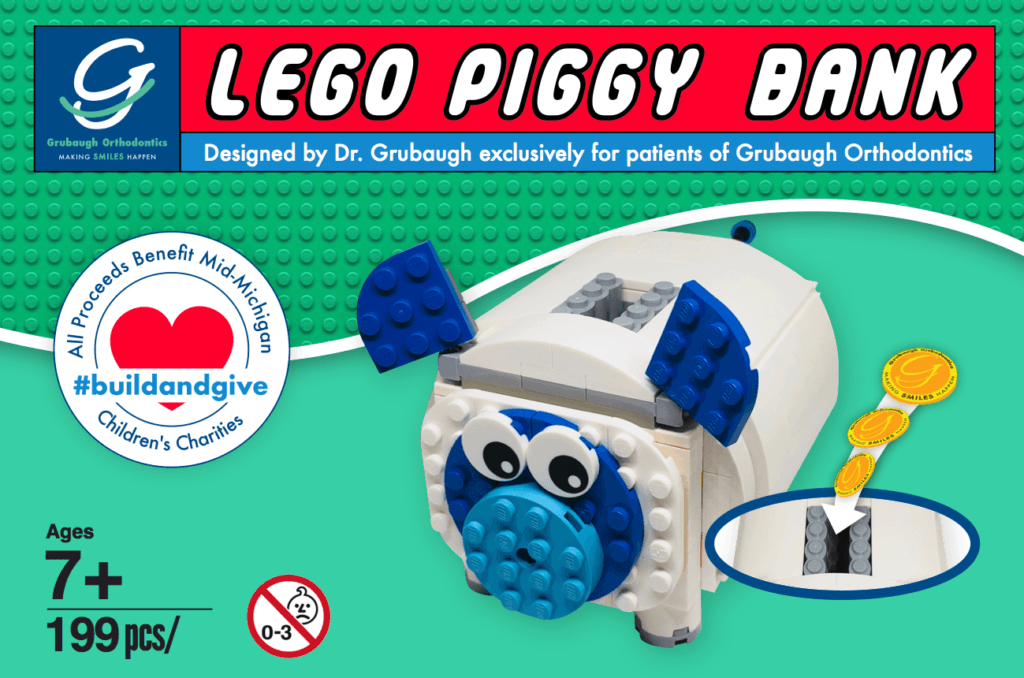 Lego piggy bank