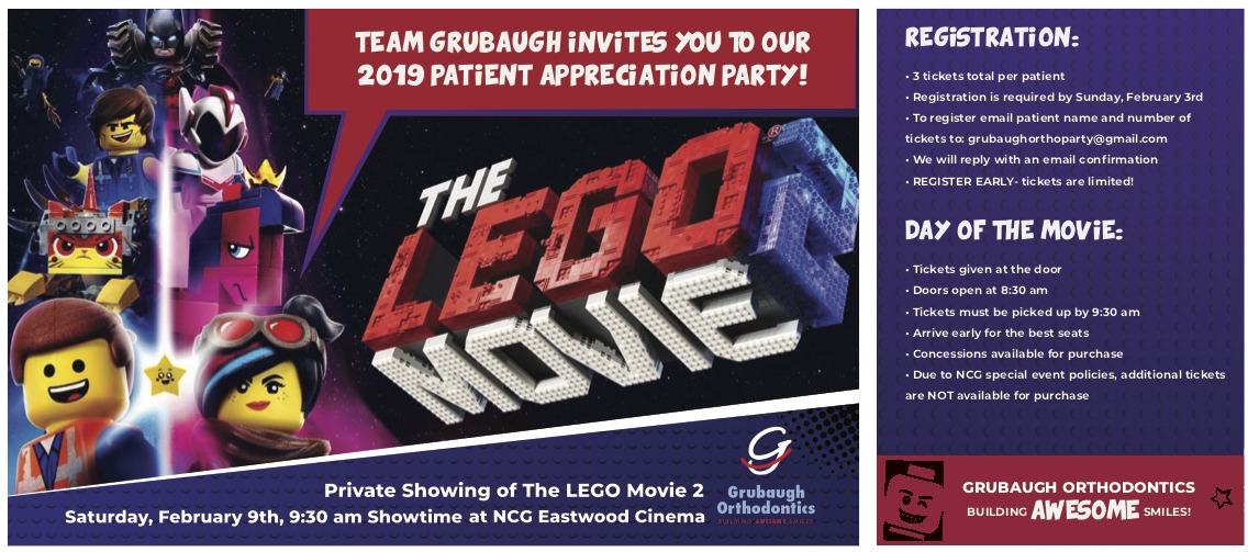 2019 Patient Appreciation Party LEGO 2 Movie